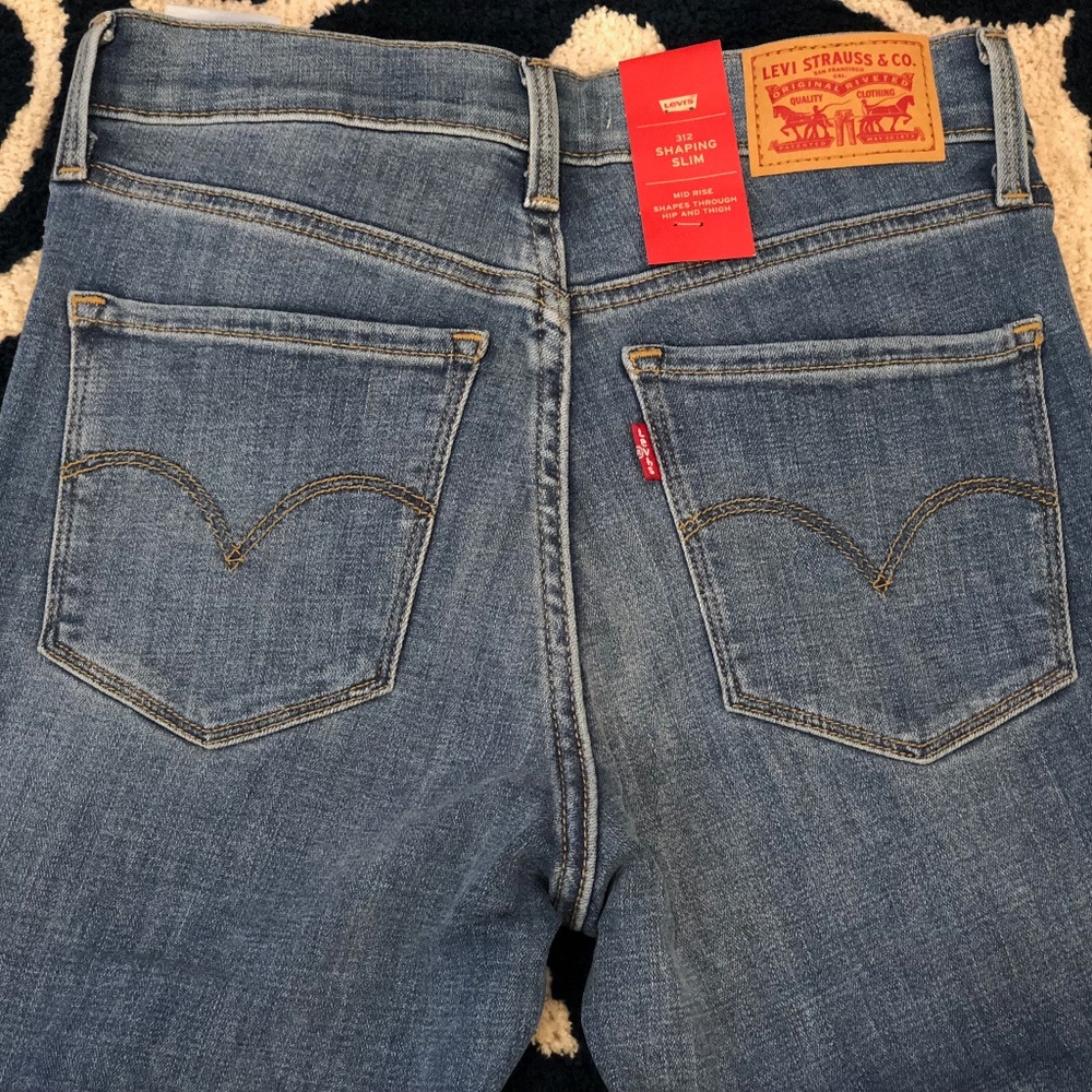 Levi's 312 Shaping Slim Jeans, Bourbon Blue - Picture 7 of 8